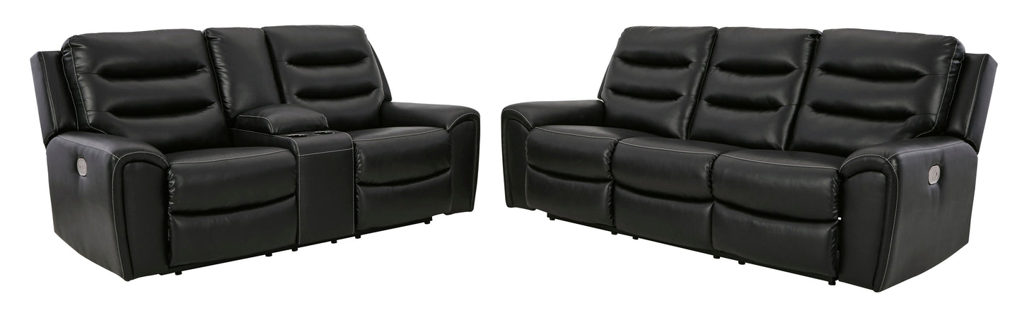 PWR REC SOFA WITH ADJ HEADREST