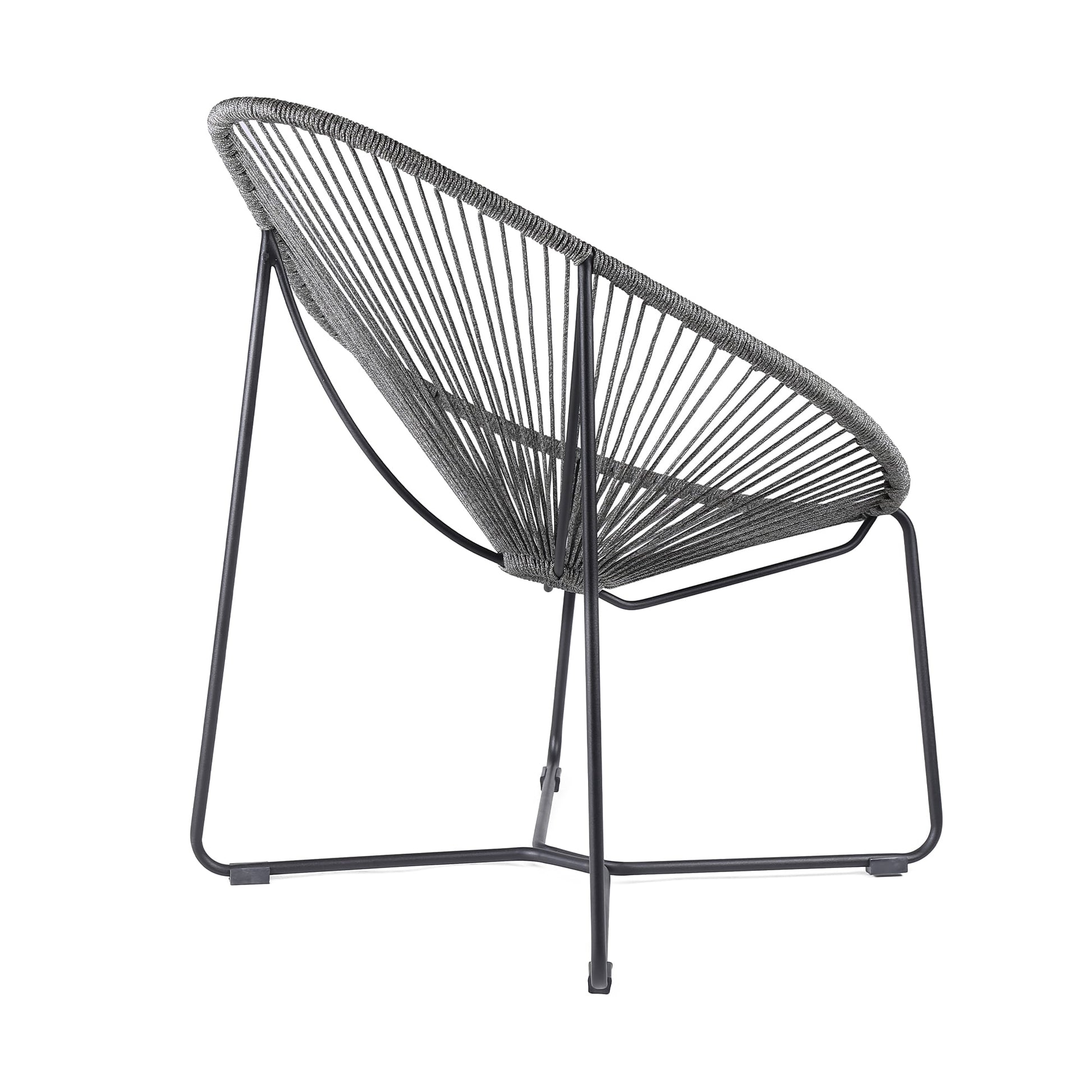 Acapulco Indoor Outdoor Steel Papasan Lounge Chair