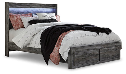 Baystorm Queen Panel Bed With 2 Storage Drawers