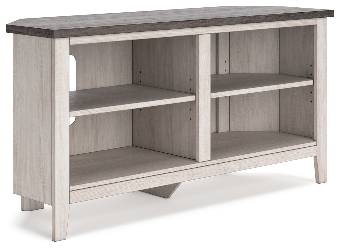 Dorrinson 48" Corner TV Stand - 2 Shelves