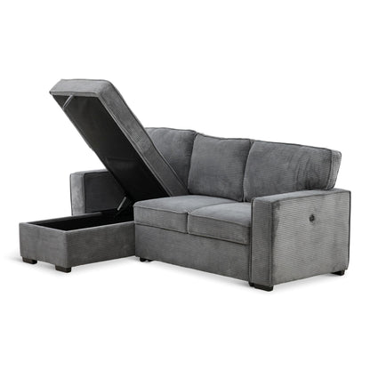 Amir 2-Piece Sectional With Sofa Bed