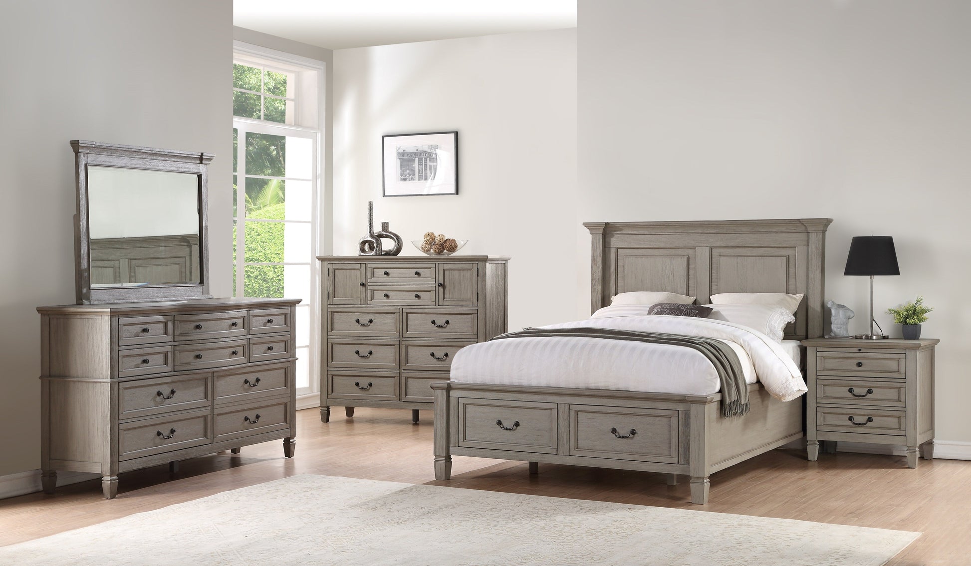 Orchard Queen Storage Bed - Grey