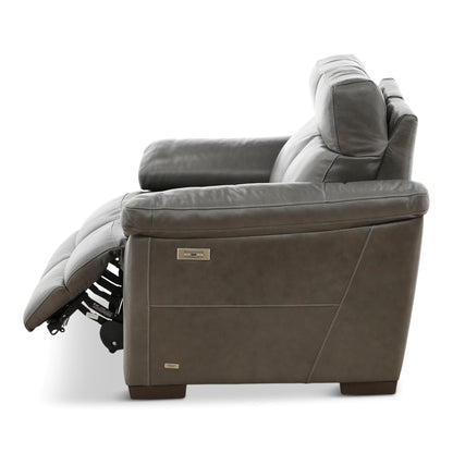 Estremo Leather Power Reclining Loveseat