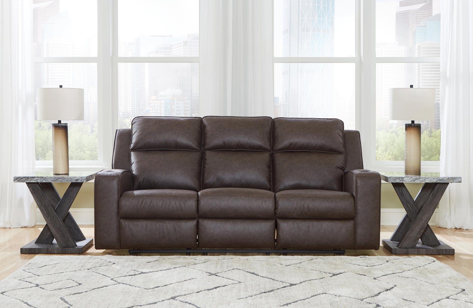 LAVENHORNE RECLINING SOFA WITH