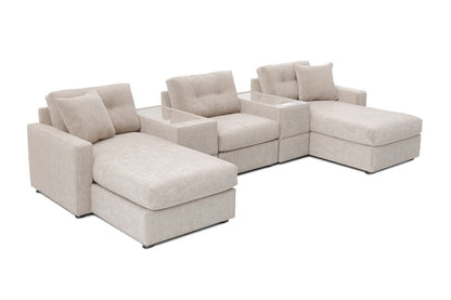 Modular One 5-Piece Theater Sectional with E-Console