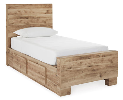 Hyanna Twin Panel Bed With 1 Side Storage