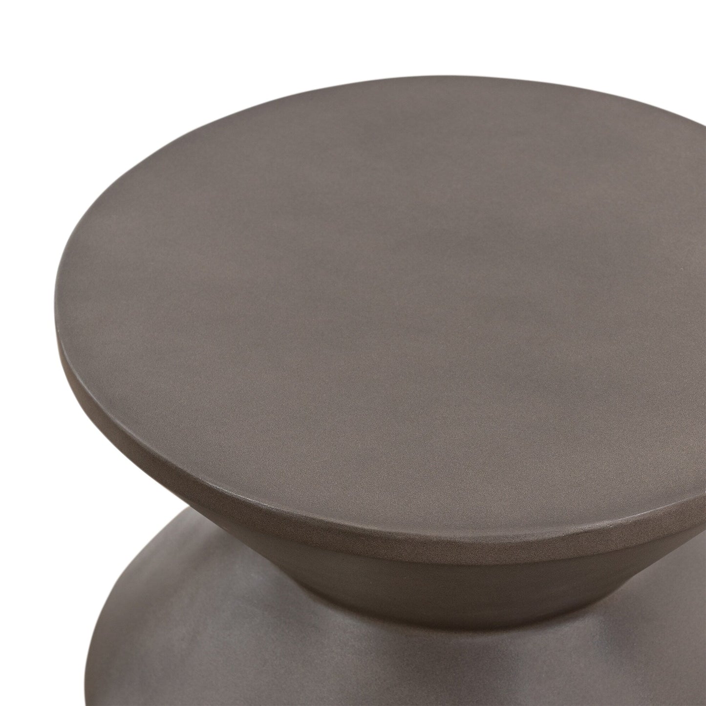 Lizzie Concrete Indoor Outdoor Accent Stool End Table