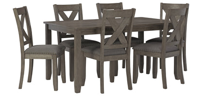 Caitbrook Dining Table and Chairs (Set of 7)