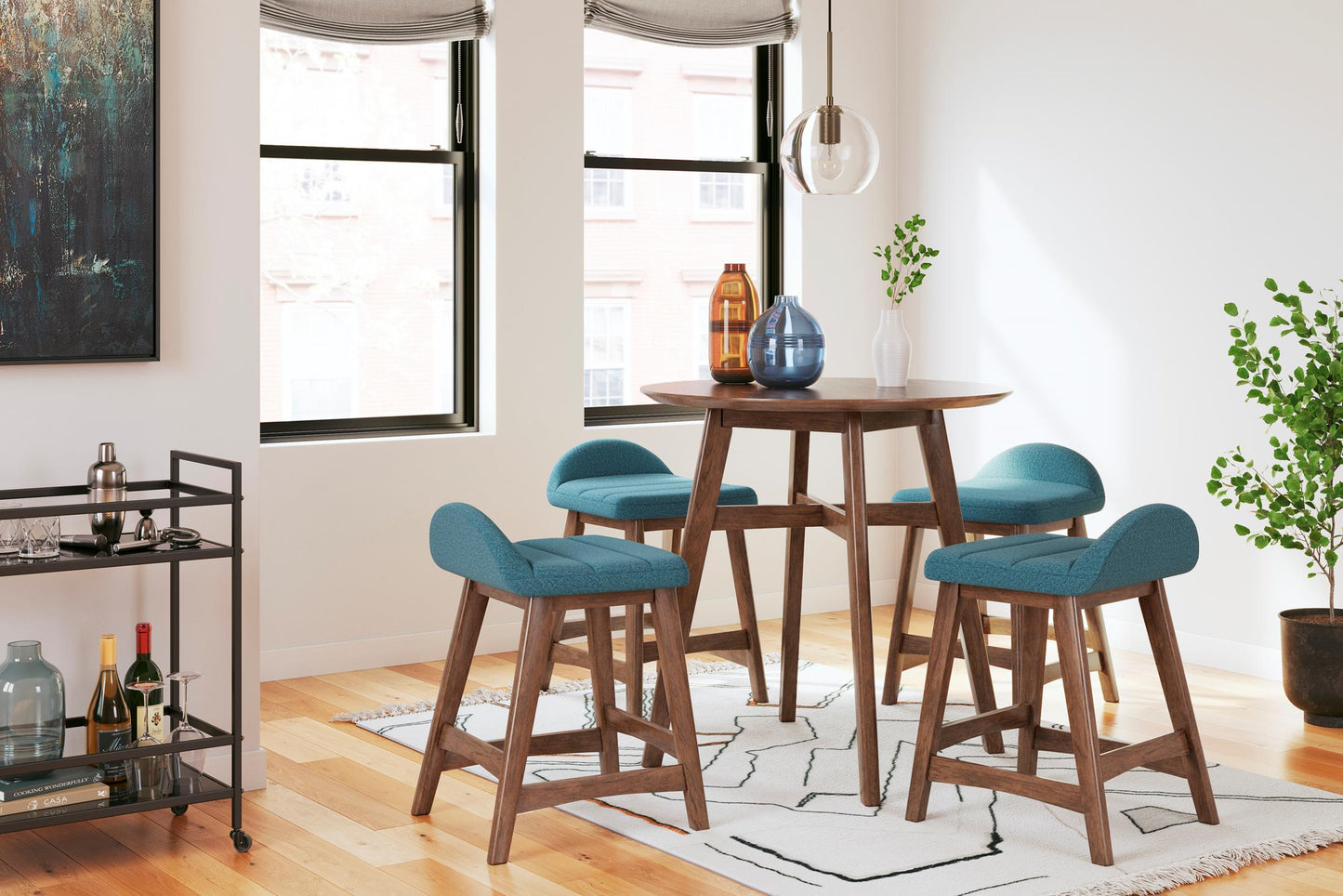 Lyncott Counter Height Bar Stool (Set of 2)