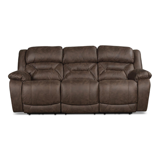 Valor Brown Power Sofa