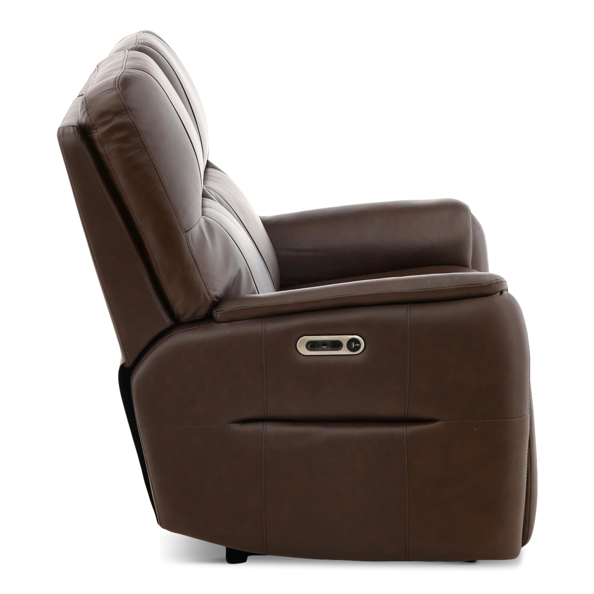 Walker Leather Power Reclining Loveseat