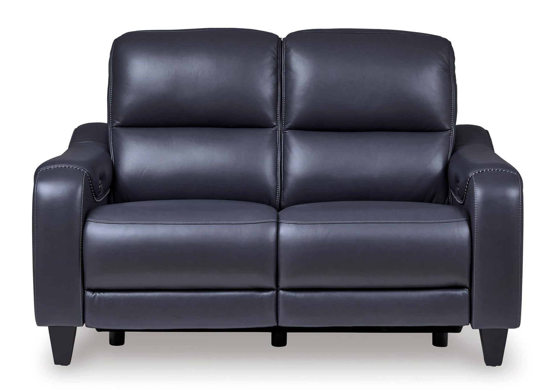 Mercomatic Leather Power Reclining Loveseat