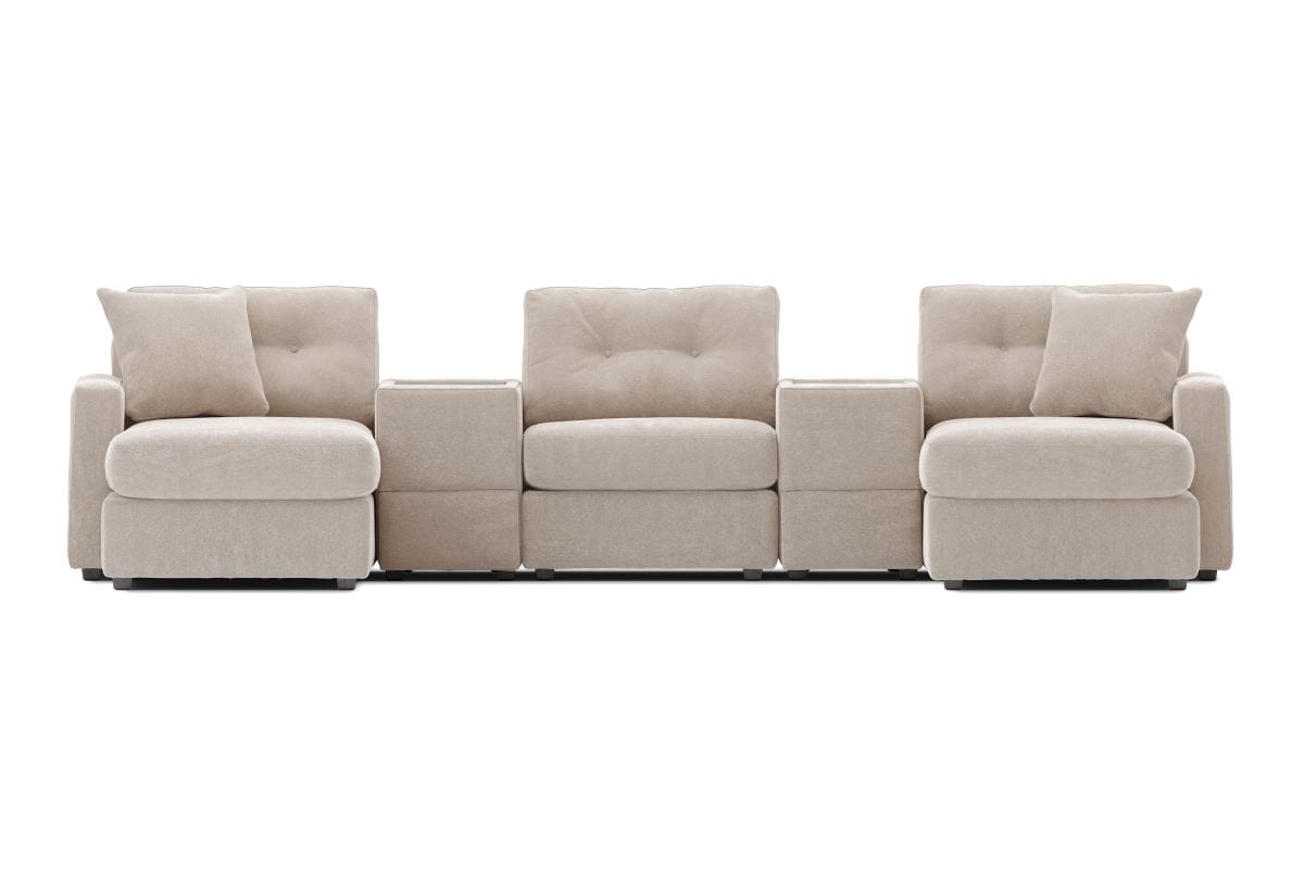 Modular One 5-Piece Theater Sectional with E-Console