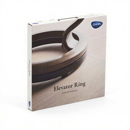 Stressless Elevator Ring for ottoman retail box with product name on front