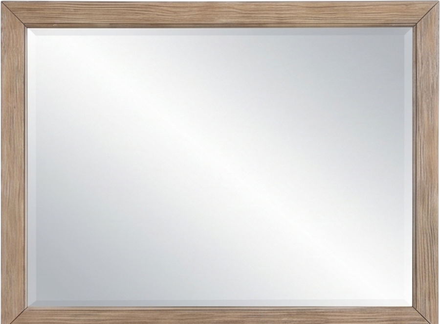 Oakleigh bedroom mirror with light oak frame